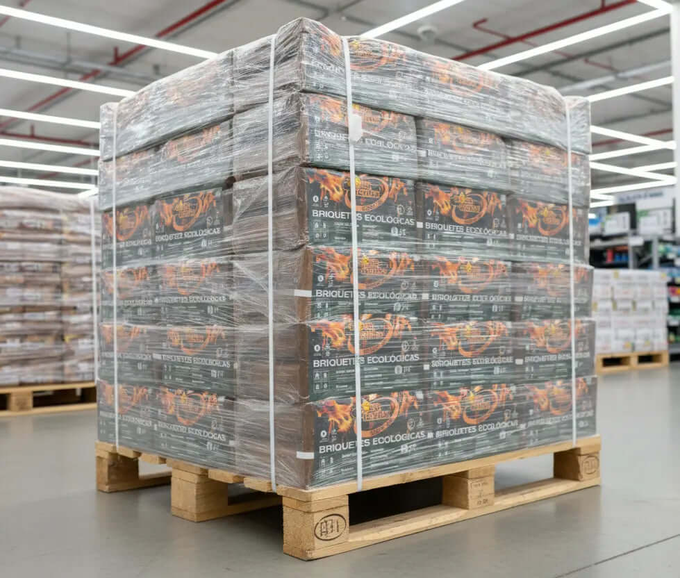 NovaLenha Briquetes de Madeira Palete 96 Packs 864kg