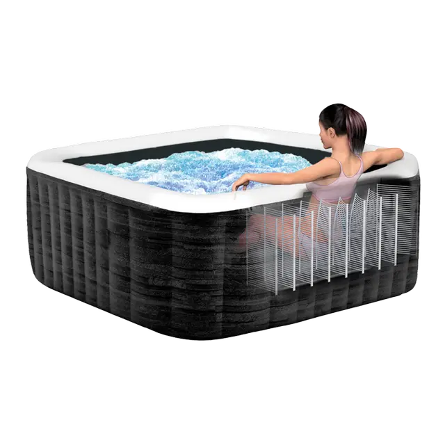 Intex PureSpa Ardoise Spa Insuflável 6 Pessoas 170 Bolhas Wi-Fi LED