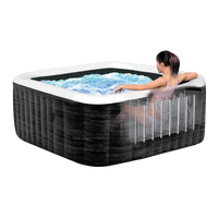Intex PureSpa Ardoise Spa Insuflável 6 Pessoas 170 Bolhas Wi-Fi LED