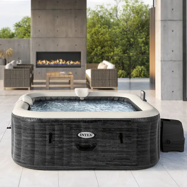 Intex PureSpa Ardoise Spa Insuflável 6 Pessoas 170 Bolhas Wi-Fi LED
