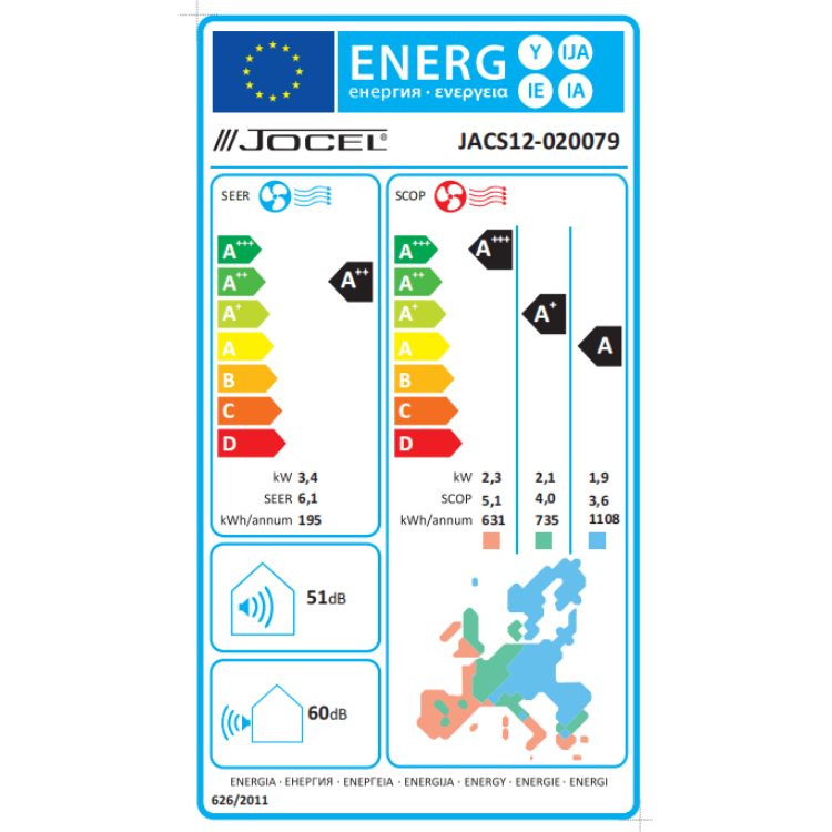 Jocel JACS18-030719 Ar Condicionado Split Quente/Frio 18000BTU
