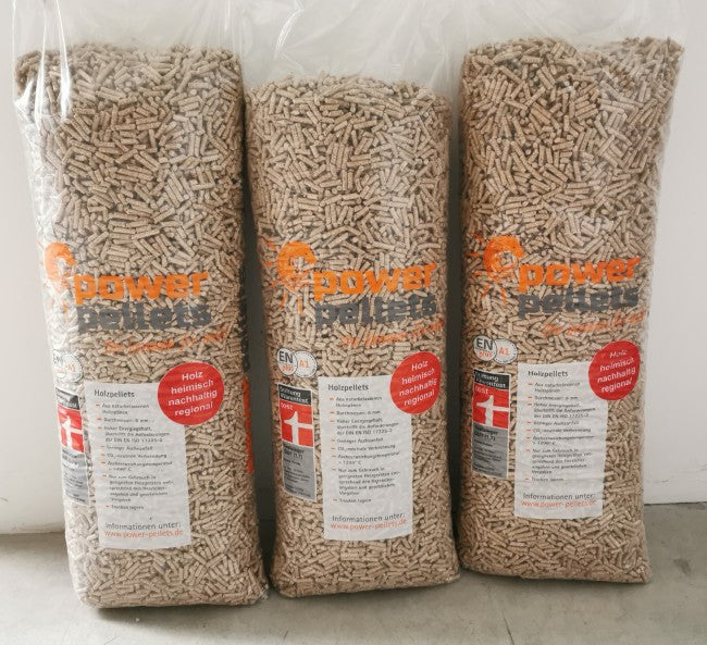 Powerpellets Pellets de Madeira ENplus A1 Palete 65 Sacos x 15kg