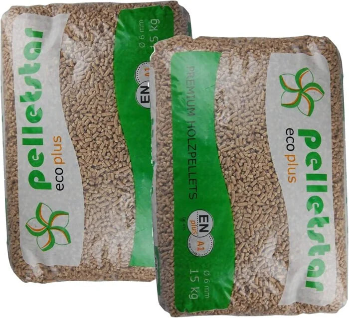 Din Pellets Pellets de Resinosas ENplus A1 Palete 65 Sacos x 15kg