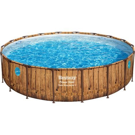Exit Toys Piscina Redonda Ø488x122cm com Dômo e Bomba 19.330L